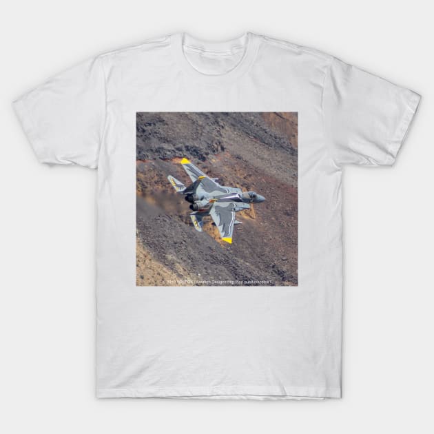 F-15 Eagle 75th Anniversary paint low-level T-Shirt by acefox1
